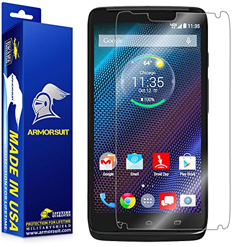ArmorSuit Motorola Droid Turbo Screen Protector Max Coverage MilitaryShield Screen Protector For Motorola Droid Turbo - HD Clear Anti-Bubble Film