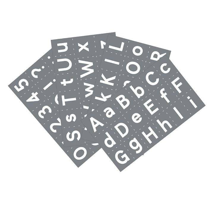 Buy 2Inch Alphabet Letter Craft Stencils Includes Upper & Lower Case