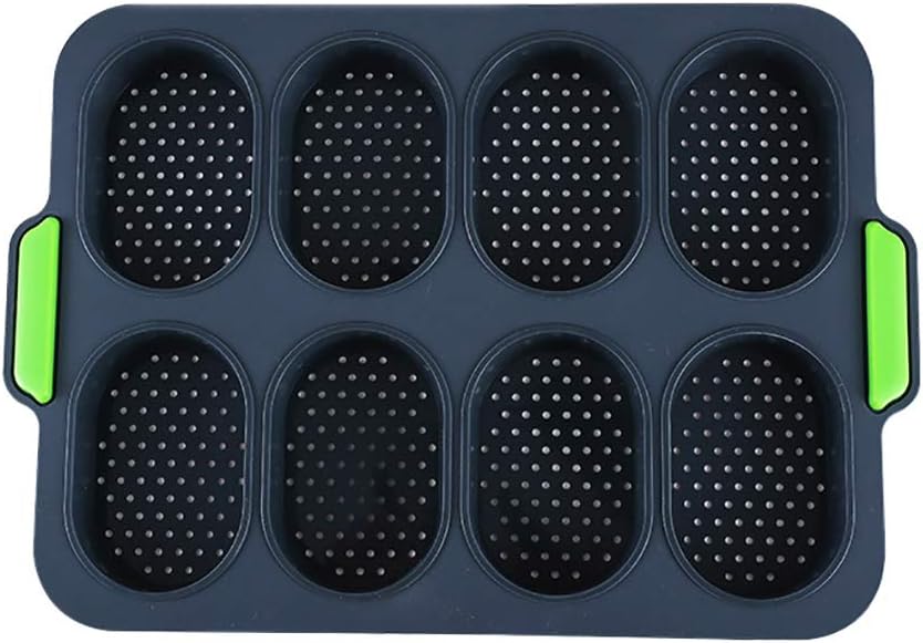 Kawosh Bread baking pan, mini baguette baking sheet non-stick perforated sheet bread crisping tray loaf baking tin French bread