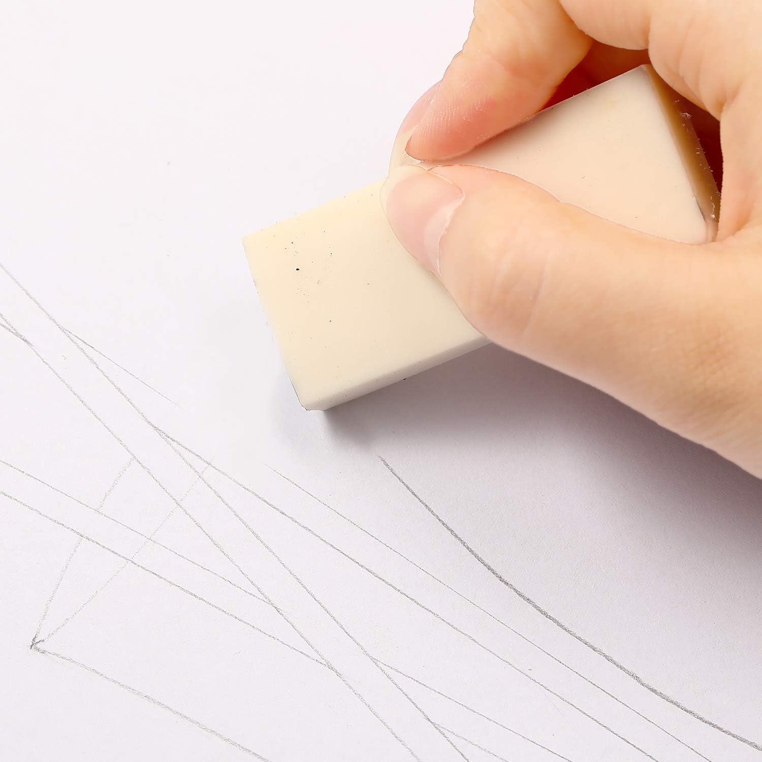 10 Pieces Drawing Art Erasers MultiShape Pencil Painting Erasers