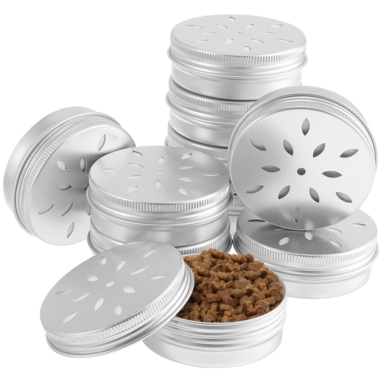 iplusmile Dog Scent Training Case Odor Container with Hole Lid for Sniffing and Rewarding Dogs Portable 2.7 Inch Round Scent Training Tool for Canine Nose Work and Energy Release