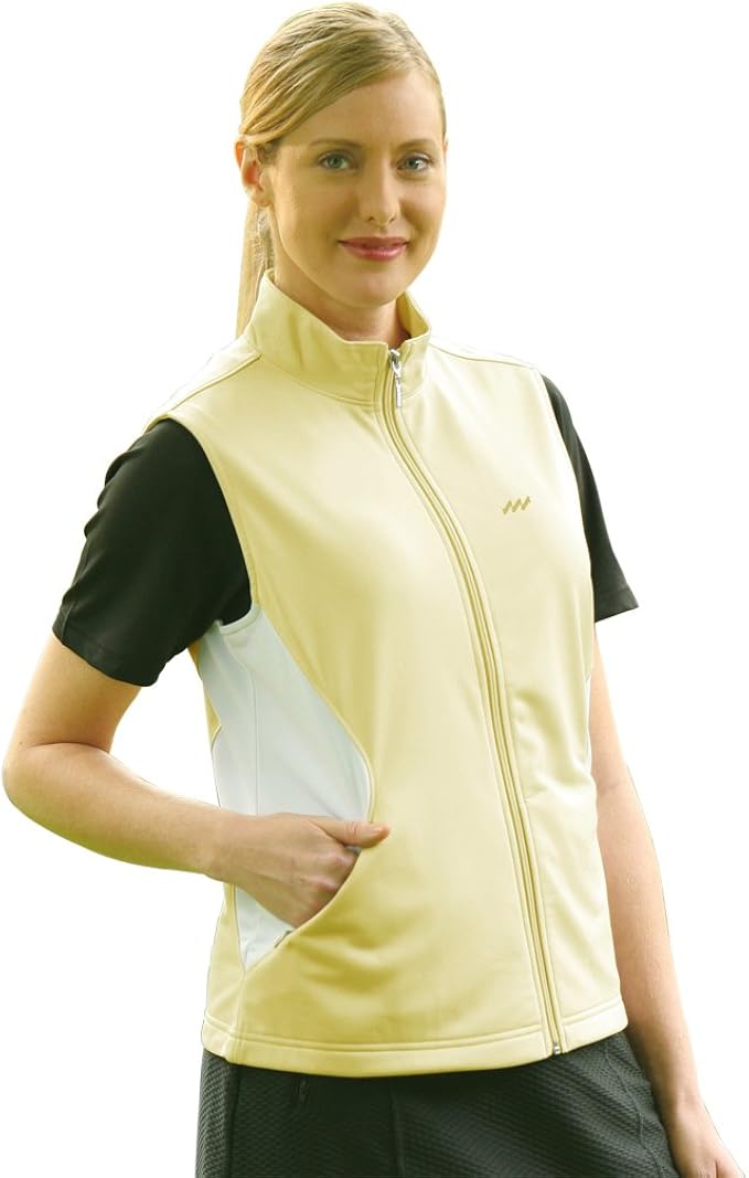 Amazon.com: Monterey Club Women's Tricot Colorblock Golf Vest #2735: Clothing
