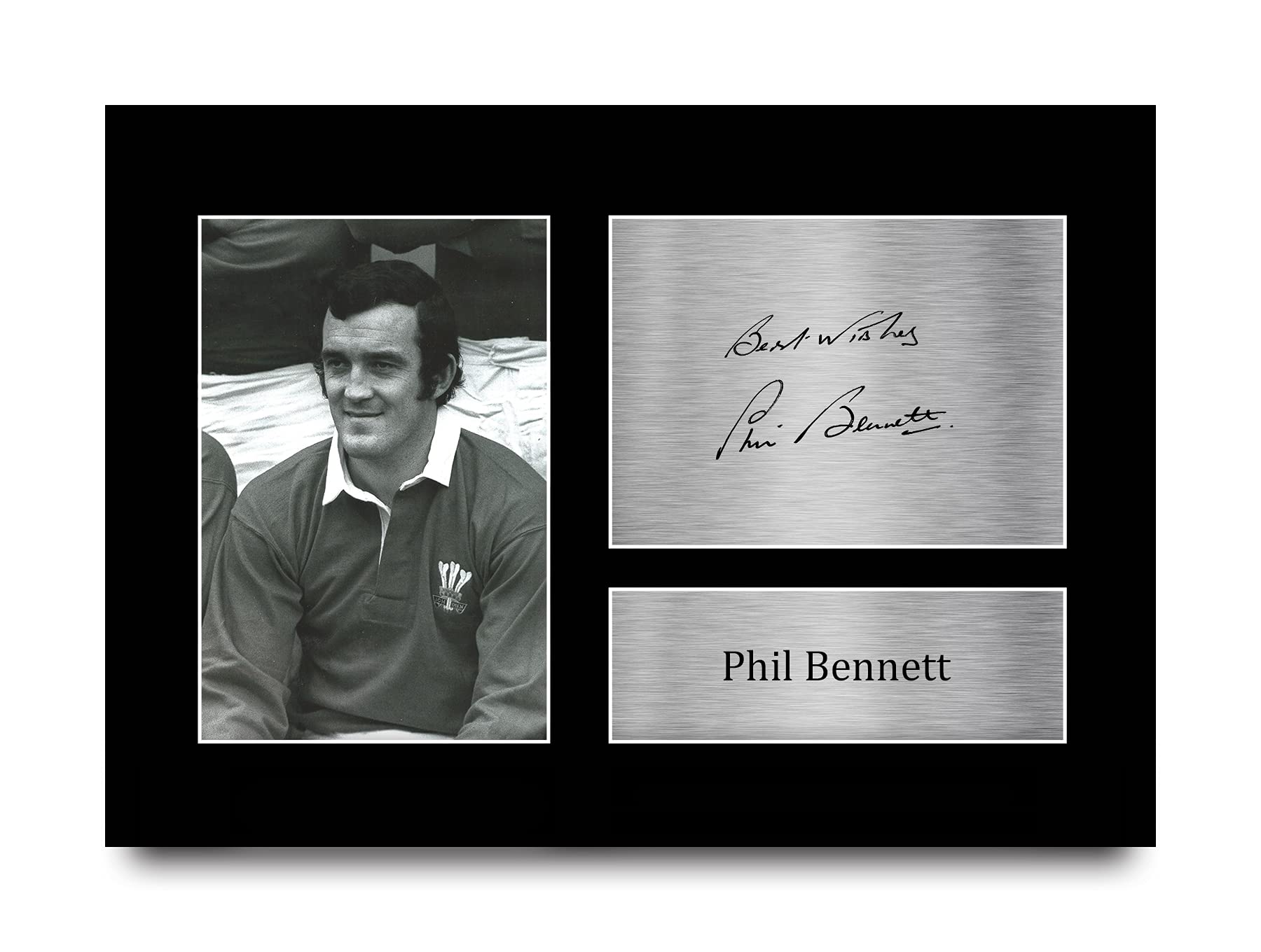 HWC Trading A4 Phil Bennett Wales Gifts Printed Signed Autograph Picture for Rugby Union Fans