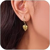 Heart Earrings for Women Gold Silver Heart Earrings Valentine Earrings for Women Valentines Day Gifts for Her Red Valentines Dress Shirts Outfits Accessories for Women
