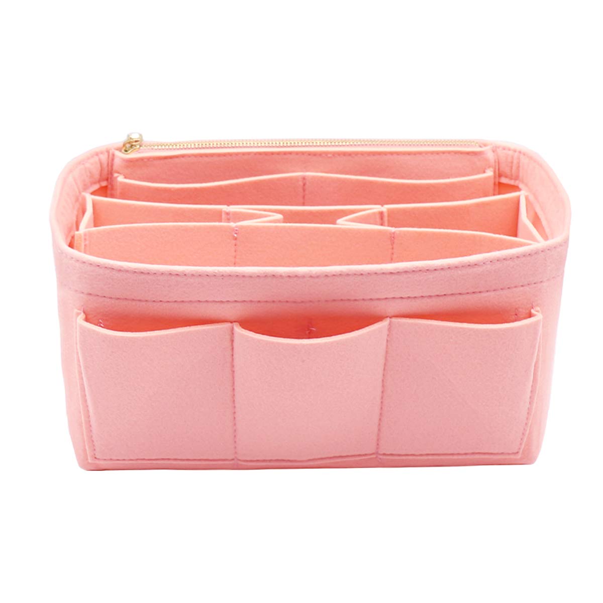 LEXSION Felt Purse Insert Bag Organizer Bag In Bag For Handbag Purse Organizer Fits Speedy Neverfull pink Size: M
