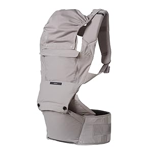 ÉCLEVE Pulse Ultimate Comfort Hip Seat Baby Carrier – Award-Winning Hip Healthy Front & Back Carry 9 Positions – Safety Certified Up to 45 lbs (Dove)