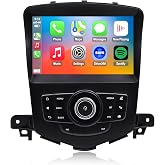 QLED Radio for Chevy Chevrolet Cruze 2009-2015 and 2016 Limited Upgrade,Touch Screen Stereo Replacement,Wireless carplay Android auto,4G LTE Network,Free Camera