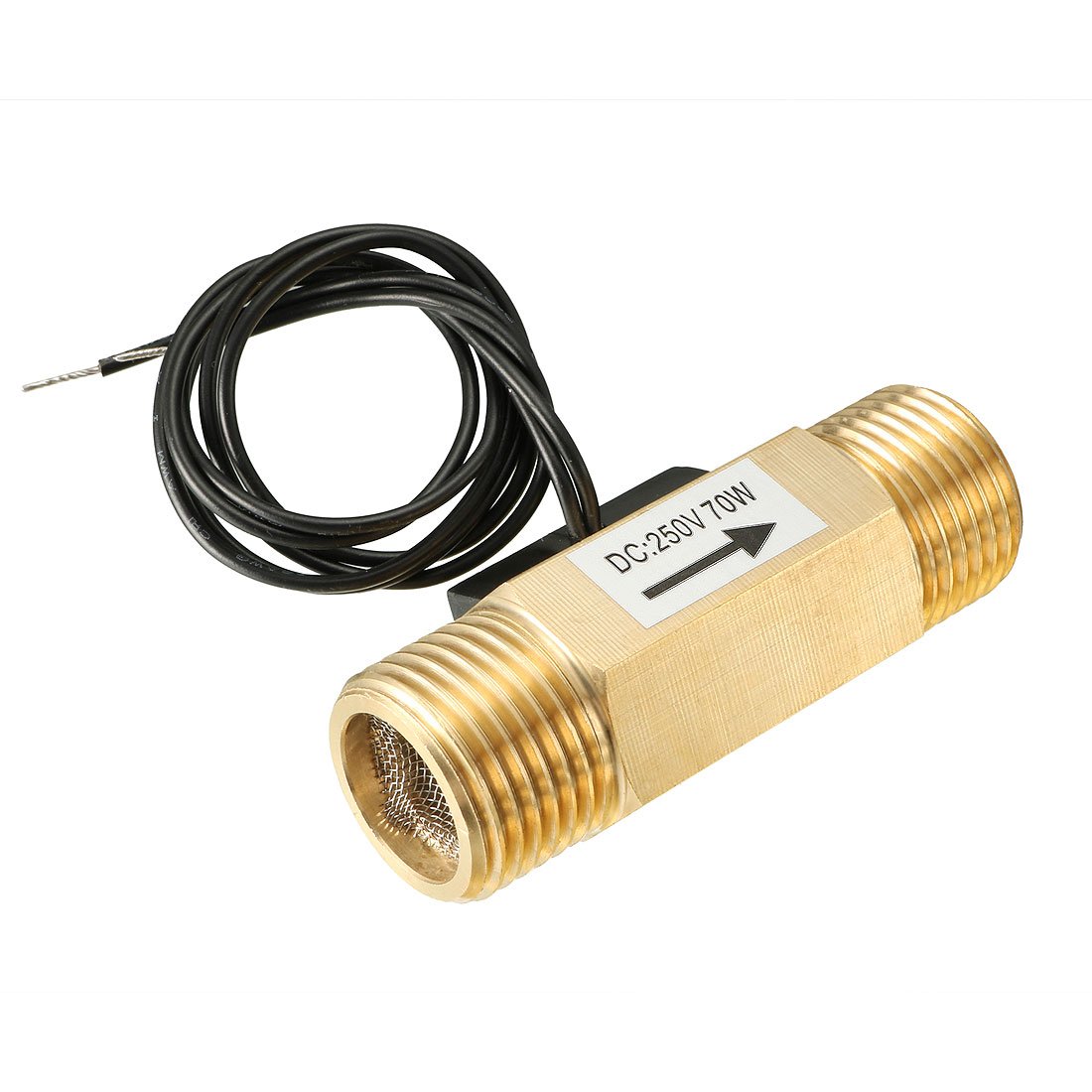 Sourcingmap G1/2" Hall Effect Liquid Water Flow Sensor Switch Flowmeter Counter Meter 1-30L/min SEN-CL21W