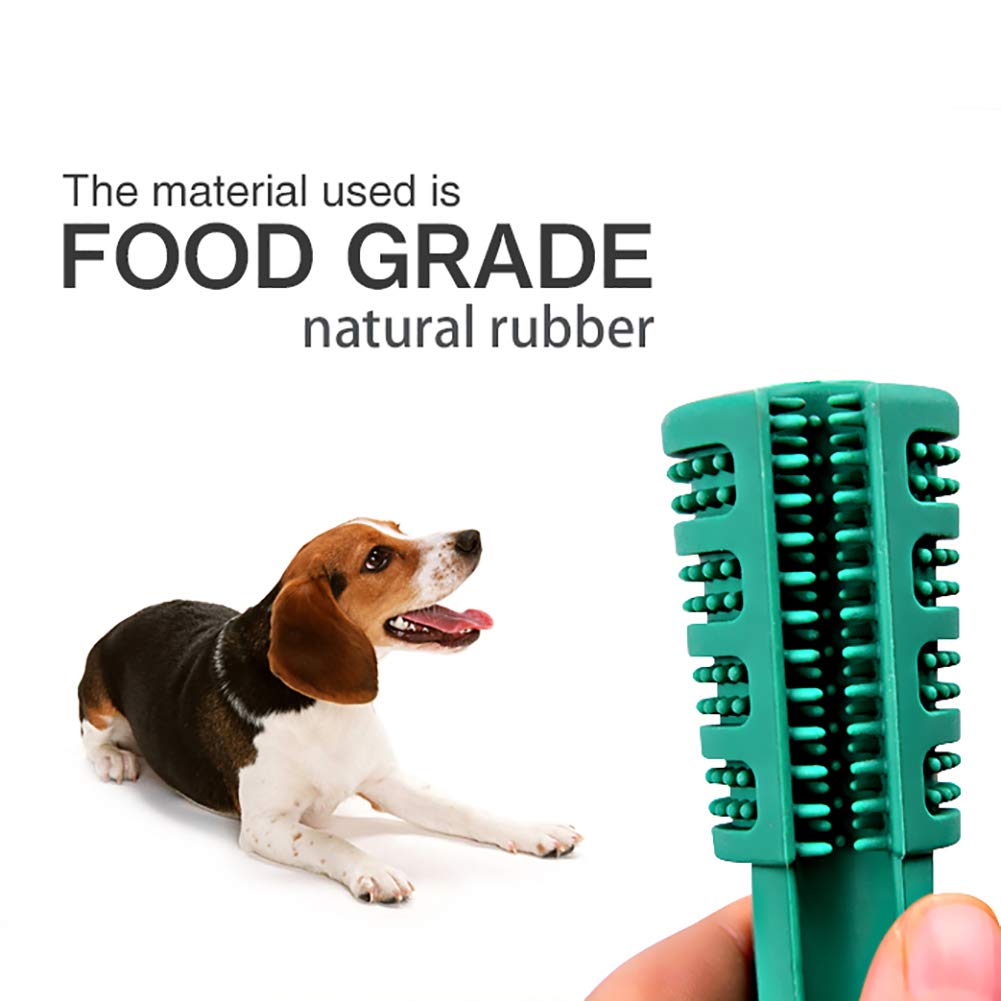 Diglife Dog Brushing Stick Large,Doggy Brushing Stick Chew Cleaning Toothbrush Dental Hygiene Toy, Food Grade Silicone Bite Resistant Soft Rubber Toy for Dogs, Cats, Most Pets, Gift for Pets Lover (L)