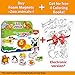 Little World Large Set of 25 Foam Fridge Magnets for Toddlers 1-3 - Refrigerator Magnets for Kids – Baby Magnet for Refrigerator 1 Year Old - Zoo Magnetic Animals - Animal Magnets for Toddlers 1-3