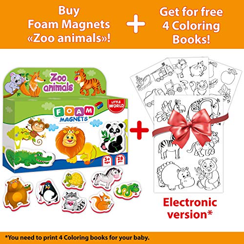 4 Refrigerator+Magnets+Toddlers+Kids+Magnetic