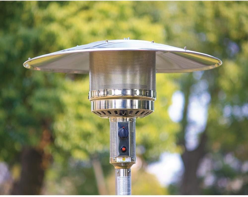 Hampton Bay 48000 Btu Stainless Steel Patio Heater : Garden & Outdoor
