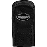 Bucket Boss Mobile Phone Pouch with Heavy-Duty Fabric, Foam Protected Body, Water-Resistant Zipper and Spring Steel Clip Attachment to Any Belt, in Black, 57500