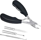URAQT Toenail Clippers 4 Pcs Nipper Trimmer Kit with Nail File Nail Lifter Duo view 9