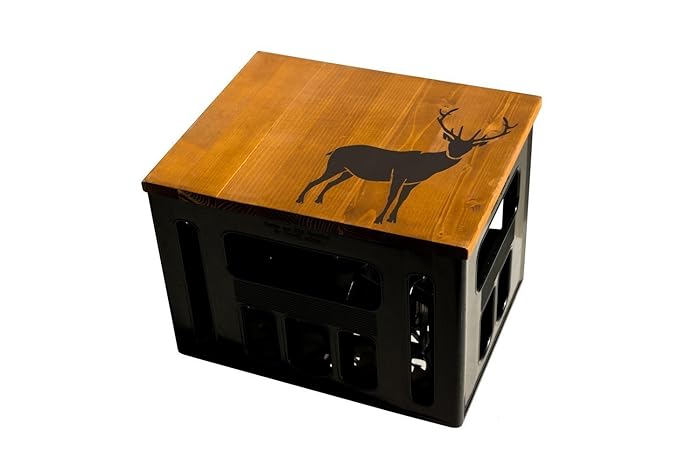 Geschenkidee Geburtstagsgeschenk Bierkastensitz Bierkistensitz Sitzauflage Bierkiste Bierkasten Sitz Hocker Holz Handmade Hip