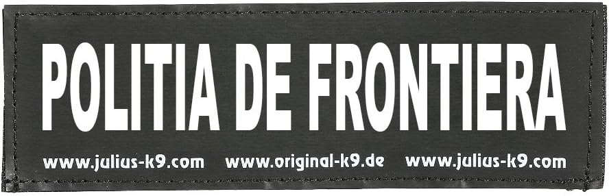 Julius K9 162lr G 48879 Klettaufschrift Politia De Frontiera Schwarz Amazon De Haustier