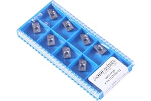 Accusize Industrial Tools APKT11T308-LH Carbide Inserts for Machining Aluminum, 10 Pc Set, 0058-1130x10