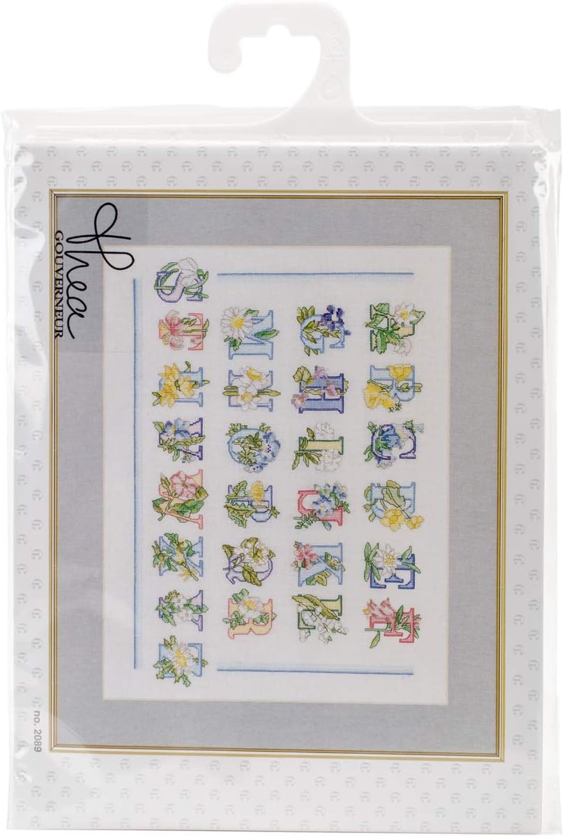 Thea Gouverneur Cross Stitch Kit 12.5"X16.5"Floral