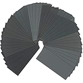 VERONES 90 Pcs 400 to 3000 Grit Wet Dry Sandpaper Assortment 9x3.6 Inch | Automotive Sanding - Furniture Finishing - Wood Turing Finishing and More, Wet Dry Use