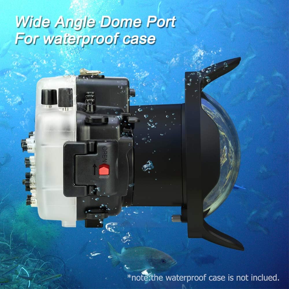 Sea frogs 6'' Dry Dome Port For Sony a7RIII/a9(16-35mm) Canon EOS 750D/760D (18-55 mm) Canon 80D/750D/760D(18-135mm) Fujifilm X-T2(16-50mm/16-55mm/18-55mm)