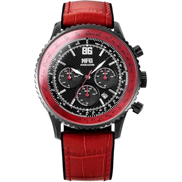 Amazon.com: Citizen Eco-Drive Tsuki-yomi A-T Red Dial Super