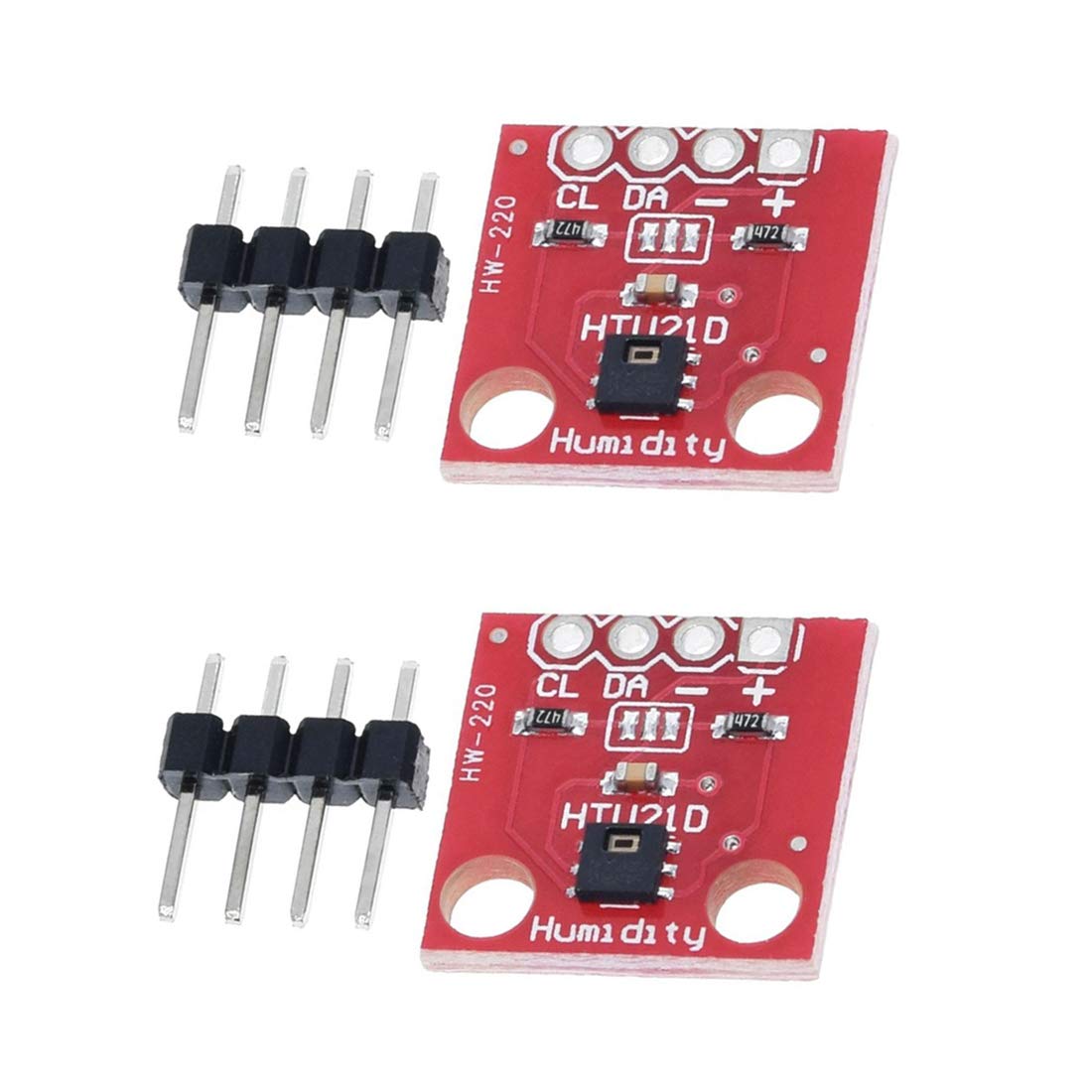 Hailege 2pcs HTU21D Temperature Humidity Sensor Breakout Module I2C IIC 1.5V-3.6V Replace SHT15 Compatible to SHT20 SHT21