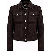 Rauly Women’s Suede Leather Motorcycle Jacket – Classic Biker Style Premium Leather Jackets for Women