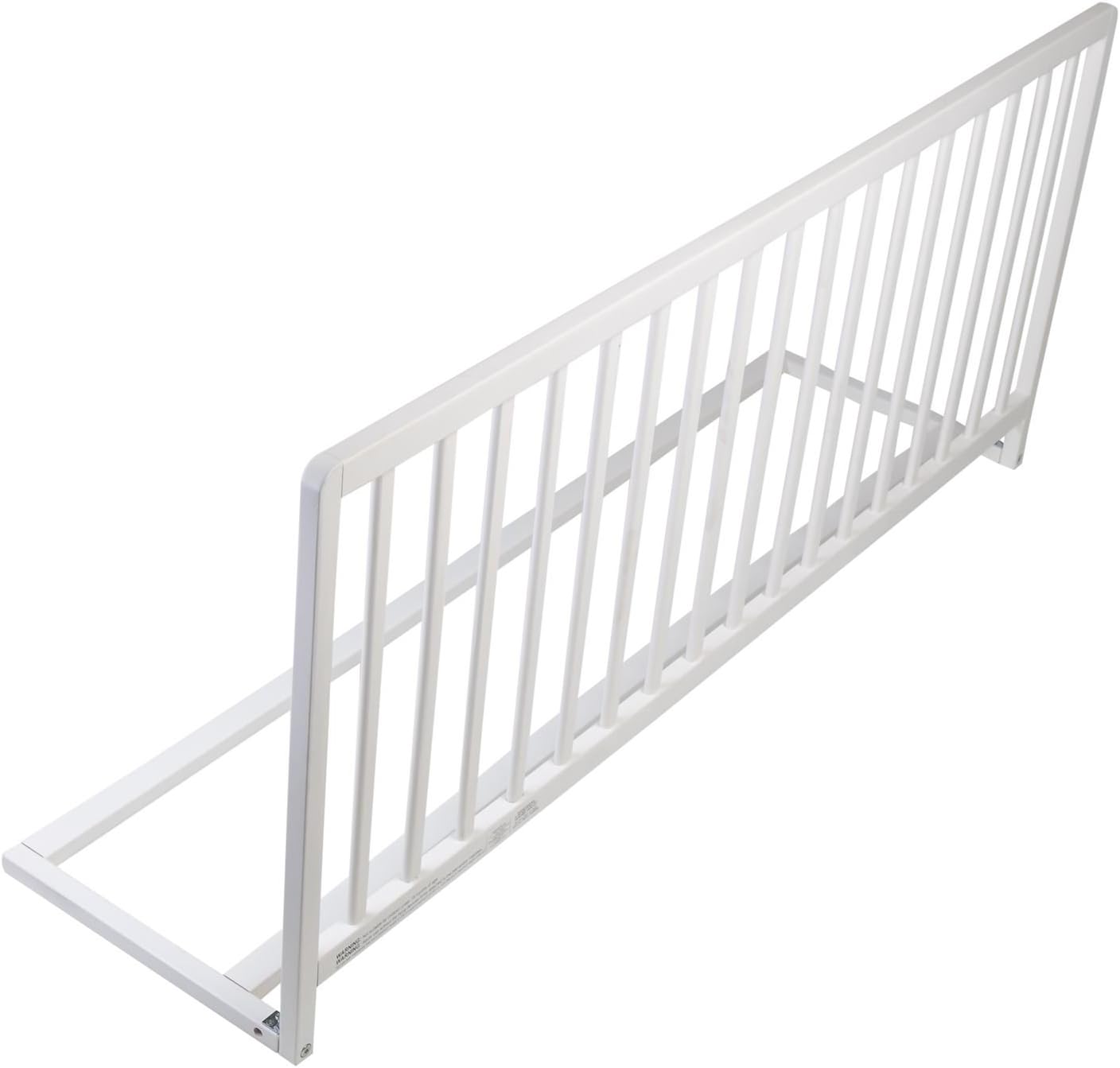Safetots Extra Wide Extra Tall Wooden Bed Guard, White, 60cm High x 140cm Wide