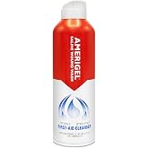 AMERIGEL Saline Wound Wash | Non-Cytotoxic First Aid Cleansing and Sterilizing Solution Without the Stinging or Burning Sensation of Other Disinfectants | Sprays Consistently at Any Angle 7.1 Oz