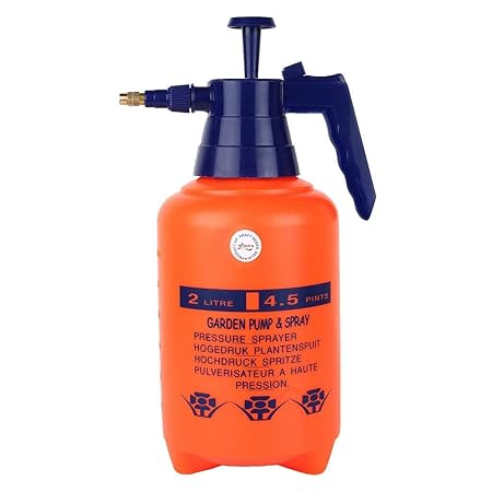 EasyPizy Garden Pump Pressure Sprayer/Lawn Sprinkler/Water Mister/Spray Bottle for Herbicides, Pesticides, Fertilizers, Plants Flowers 2 Liter Capacity -Spray Bottle Plant Water (Multi-Colour)