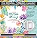 Wells Street by LANG - “Multiple Blessings”, 2018 Plan-It Wall Calendar, Artwork by Caroline Simas - 17 Month (Aug. 2017 - Dec. 2018) - Pocket, Tab, Whiteboard - Open 12