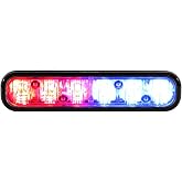 Whelen Ion Series Super-Led Emergency Lighthead - Red/Blue Warning Light for Police &amp; Emergency Vehicles - Ultra Bright Professional-Grade - Durable Hard-Coated Lens - 25 Flash Patterns