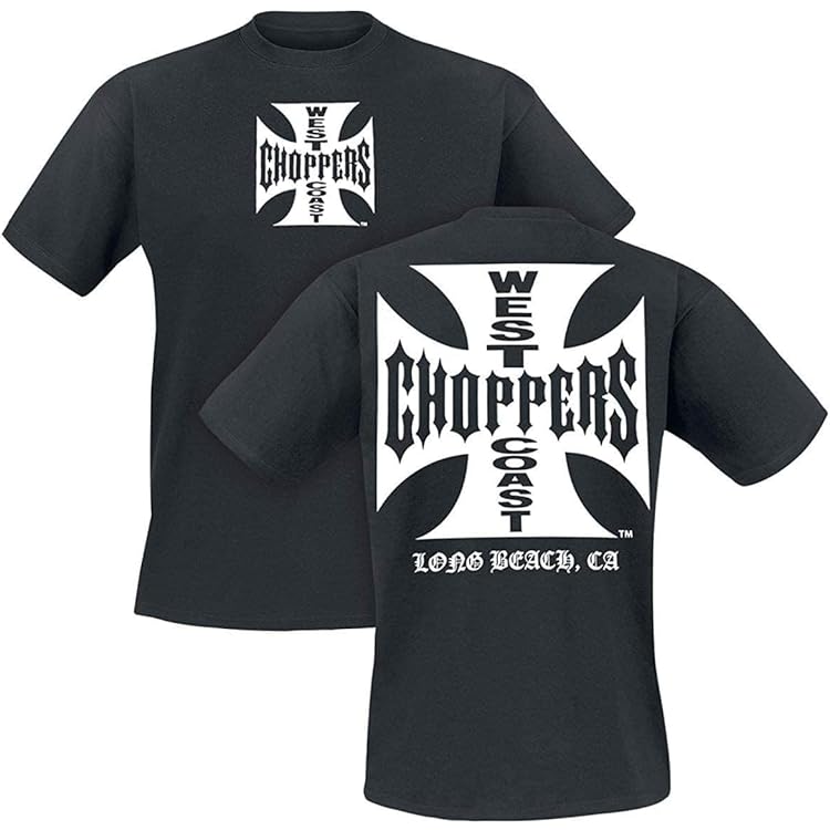 Vintage West Coast Choppers Iron Cross Logo Black as a
