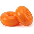 MoKo Toddler Swim Vest-Inflatable Round Arm Bands Floaties Filled with Foam PVC Water Wings for Pools Inflatable Floats Sleeves Armlets Rings Floaties Tubes for Children Boys and Girls 1-6 yrs, Orange