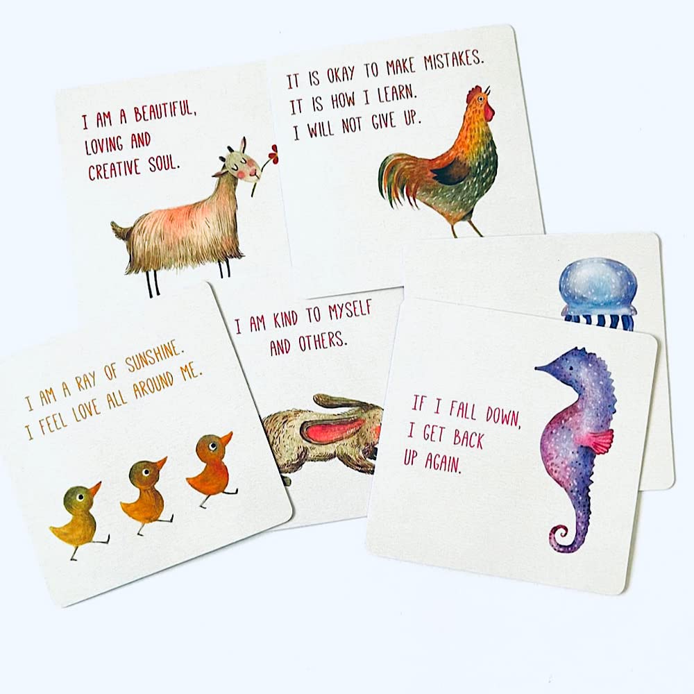 Affirmation Cards for Kids: Preschoolers, Elementary, Mental Health, Self-love, Kindness, Courage, Expression, Happiness, Empowerment. Grow with Me