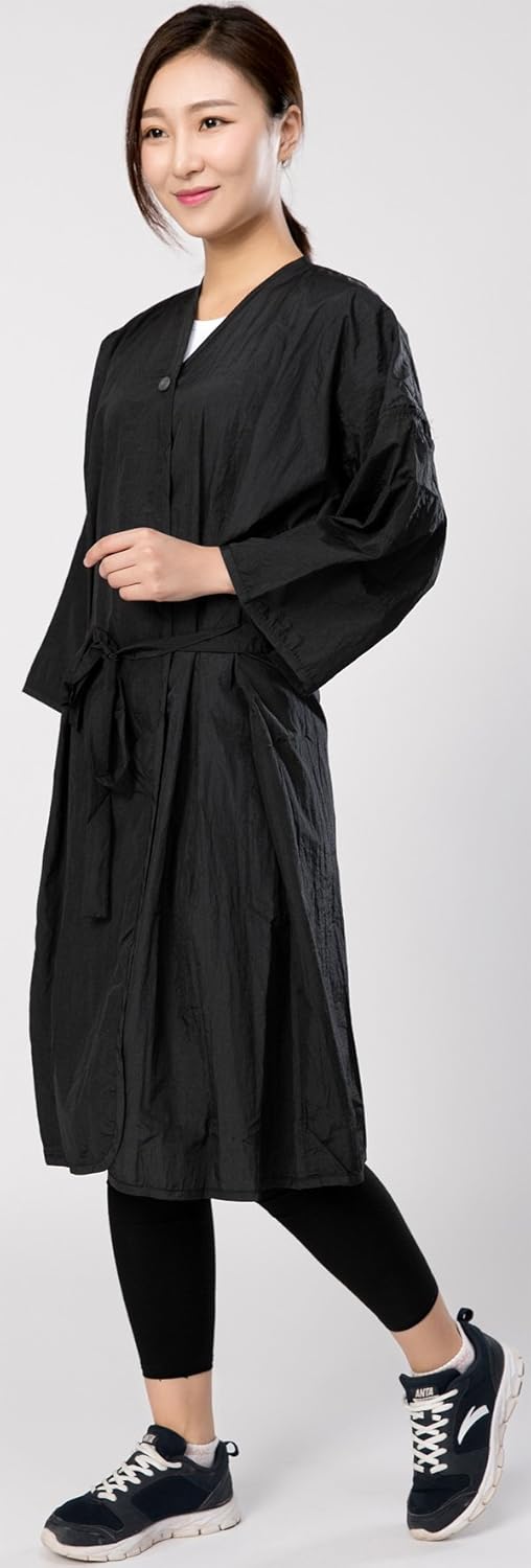 Salon Client Gown Robes Cape, Hair Salon Smock for Clients- Kimono Style, with Snap Closure : Beauty