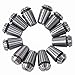 KingFurt ER16 Collet Set, 12PCS ER16 Collet Chuck ER-16 Spring Collet for CNC Milling Lathe Engraving Tool Holder Gripping Range 1/32