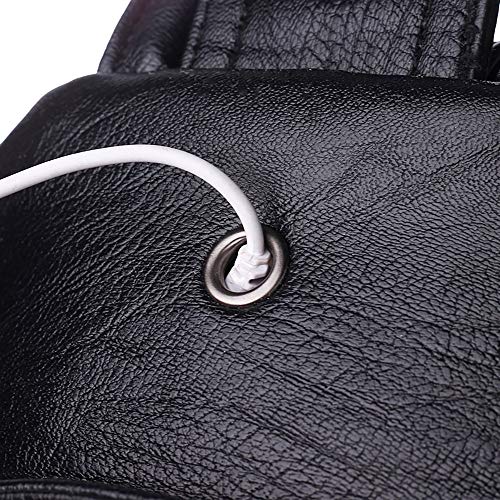 Clearance!!! ZOMUSAR Women Backpack Simple Casual Soft Leather Anti-theft Travel Small Backpack (Black)