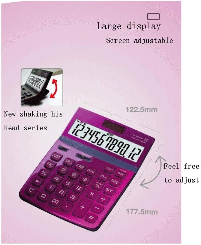 Calculateur Grand Ecran 12 Bit Digital Hd Protection Protection Oeil Bouton Solaire Batterie Double Assurance Calculatrice Financiere Color Black Calculatrices De Base Calculatrices Ram Mount Co Uk