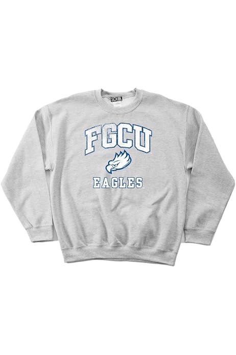 Amazon.com : Florida Gulf Coast Eagles 50/50 Blended 8-Ounce Vintage Arch Crewneck  Sweatshirt, Small, Sport Grey : Sports Fan Apparel : Sports u0026 Outdoors