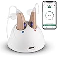 Bluetooth Hearing Aids Customizable for Seniors and Adults, APP Enabled Amplifier Device, Do Hearing Test and Self Fitting to Match Your Own Hearing Loss - Neosonic MX-Smart