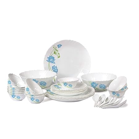 Cello Opalware Dinner Set, 32-Pieces, White