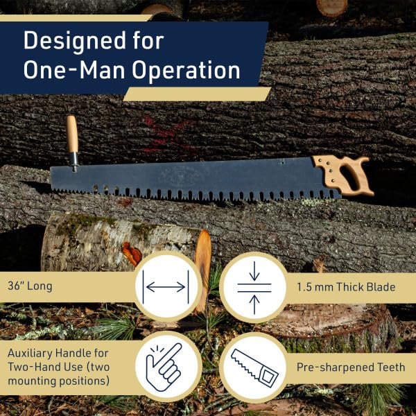 Kings County Tools Hand Saw for Wood Cutting, 3ft photo 5