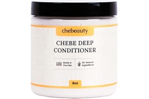 Chebeauty Chebe Deep Conditioner for Hair Growth - Enriched with Chebe Powder, Castor Oil, Aloe Vera, and Natural Roots - Detangle and Deeply Hydrate (8 Oz)