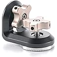 Tilta Right Angle Rosette Adapter to 1/4″-20 with Locating Pins | Compatible with Nucleus Nano II Control Handle & Lightweight Shoulder Rig | Aluminum Alloy and Stainless Steel | Black | TA-RRA-1420