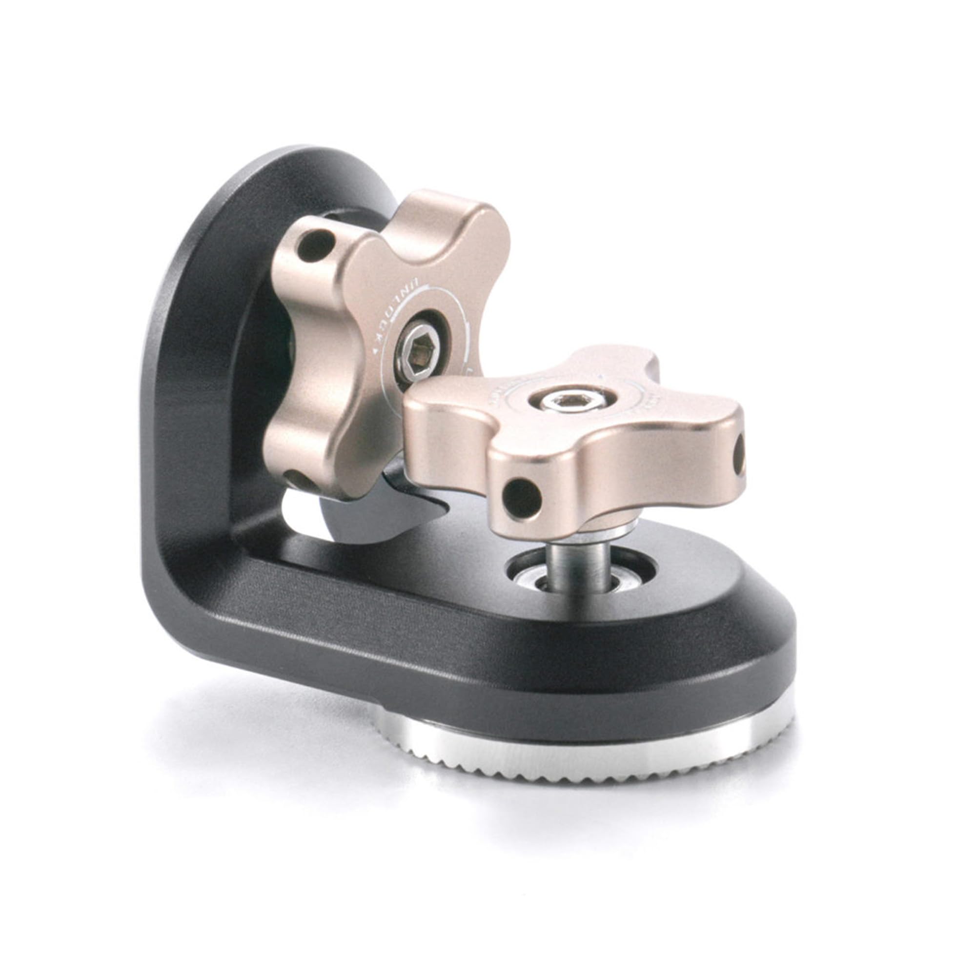 Tilta Right Angle Rosette Adapter to 1/4"-20 with Locating Pins, Compatible With Nucleus Nano II Control Handle and Lightweight Shoulder Rig - Black TA-RRA-1420