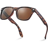 LEICO FASHION Kids Polarized Retro Sunglasses for Boys Girls Age 3-12 Shatterproof UV Protection Toddler Children Sun Glasses