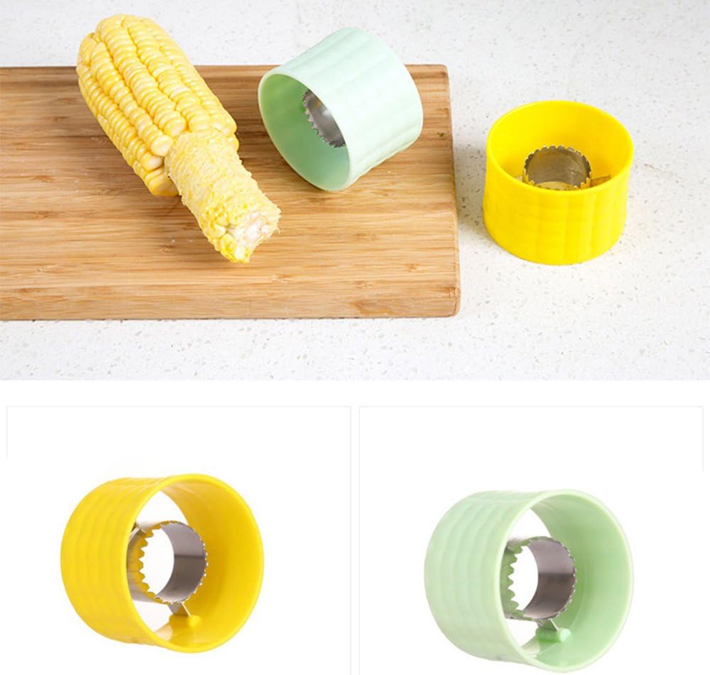 LK-WORLD Planking corn, thresher, household stripping, kitchen gadget, scraper (Green)