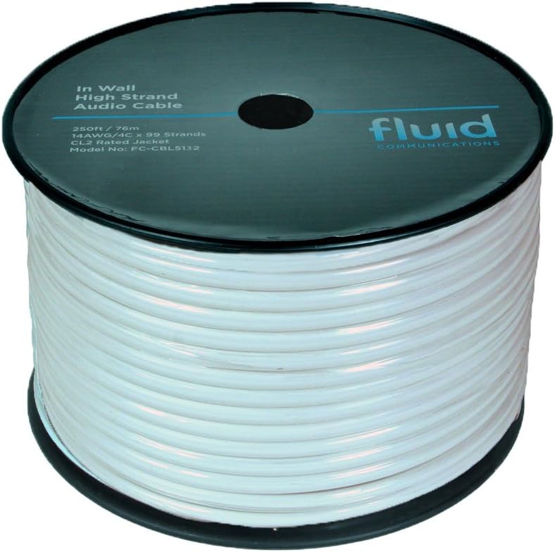 in Wall CL2 Speaker Wire 14 Gauge 4 Conductor 99 Strands 250FT