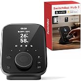 SwitchBot Hub 3 (3rd Gen) Smart Home Command Center: Screen + Physical Dial, IR Remote Hub for TVs/ACS, Temp/Humidity Sensor (&plusmn;0.2&deg;C), Matter Bridge, Bluetooth 200m, Works on 2.4GHz WiFi